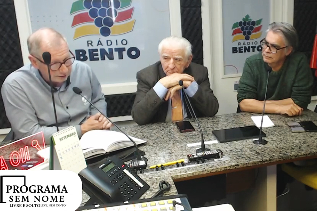 Programa Sem Nome, Radio Bento, Luis H. Rocha e Ladair Michelon com Gerson Lenhard