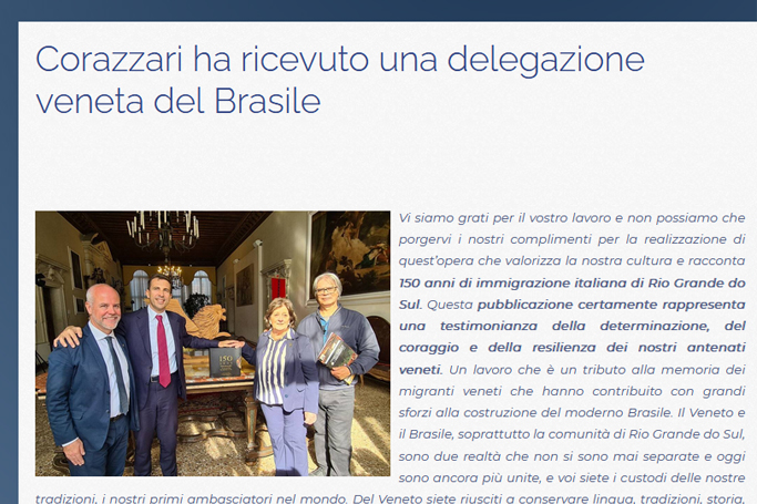 Corazzari: um testemunho de determinação e coragem